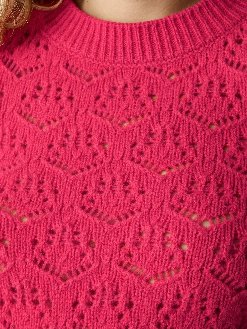 J. Crew Wide-sleeve pointelle crewneck sweater in merino wool XXS